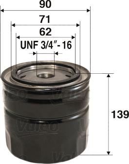 Valeo 586043 - Φίλτρο λαδιού www.parts5.com