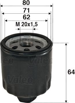 Valeo 586003 - Öljynsuodatin www.parts5.com