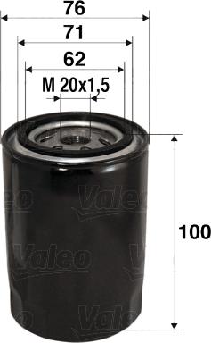 Valeo 586012 - Φίλτρο λαδιού www.parts5.com