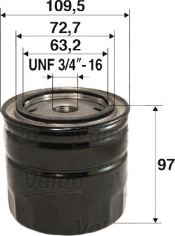 Valeo 586084 - Маслен филтър www.parts5.com