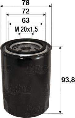 Valeo 586080 - Масляный фильтр www.parts5.com