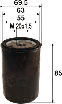 Valeo 586021 - Маслен филтър www.parts5.com