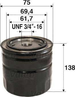 Valeo 586075 - Oil Filter www.parts5.com