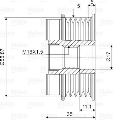 Valeo 588008 - Jermenica, alternator www.parts5.com