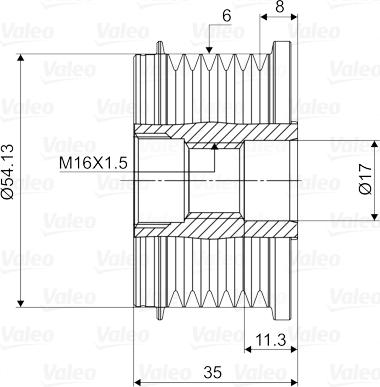 Valeo 588003 - Jermenica, alternator www.parts5.com