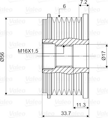 Valeo 588104 - Fulie, alternator www.parts5.com