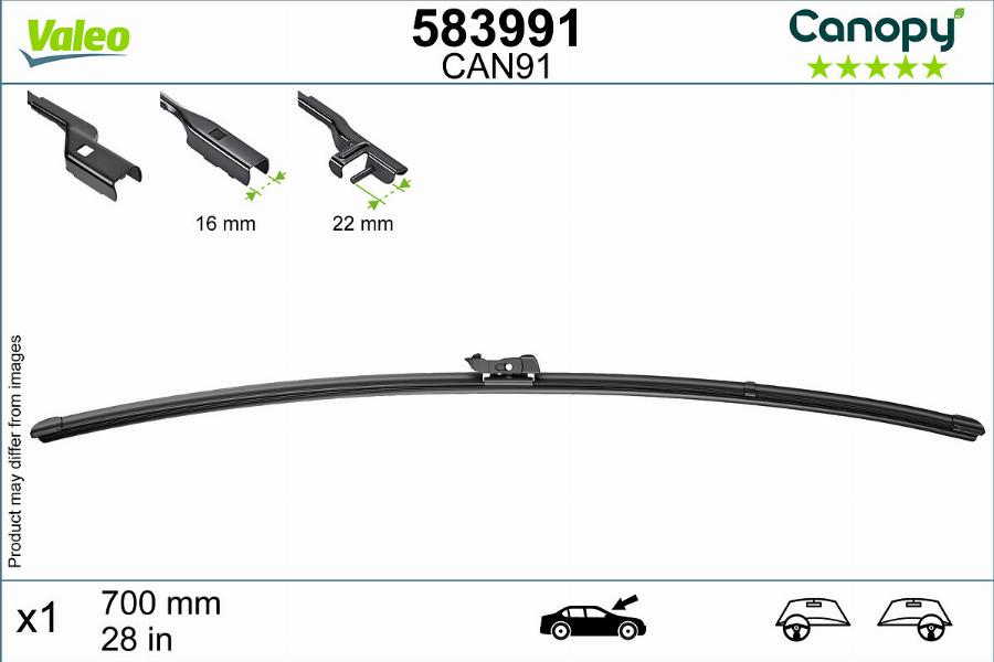 Valeo 583991 - Wiper Blade www.parts5.com