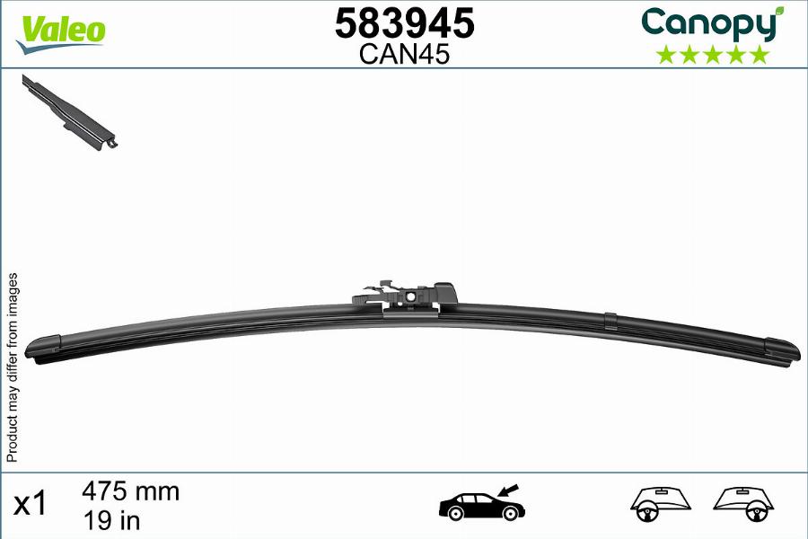 Valeo 583945 - Wiper Blade parts5.com