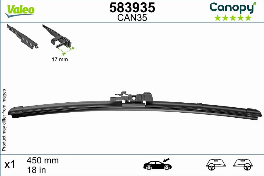 Valeo 583935 - Wiper Blade www.parts5.com