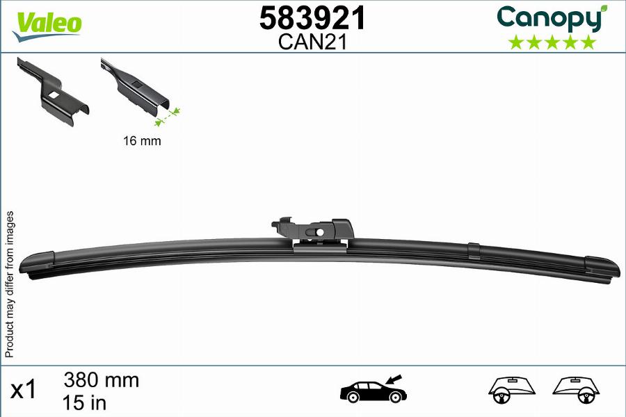 Valeo 583921 - Klaasipuhastaja kumm www.parts5.com