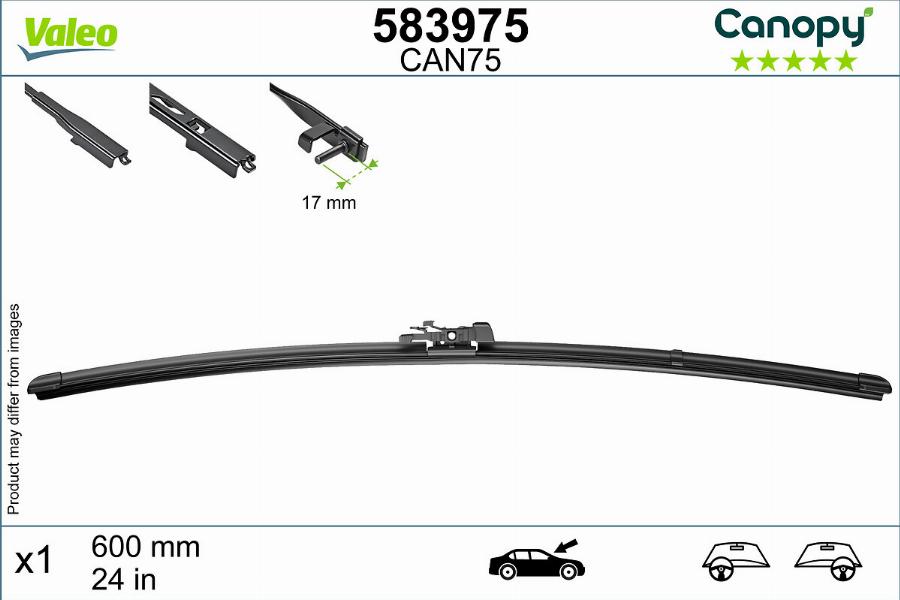 Valeo 583975 - Щетка стеклоочистителя www.parts5.com