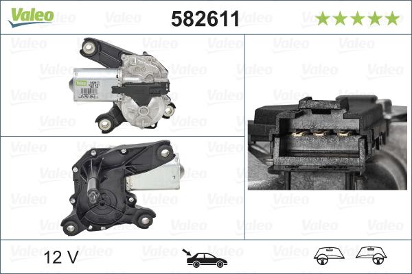 Valeo 582611 - Motor stergator www.parts5.com