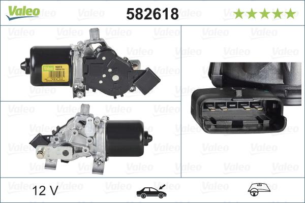 Valeo 582618 - Pyyhkijän moottori www.parts5.com