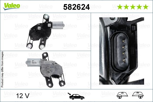 Valeo 582624 - Двигатель стеклоочистителя www.parts5.com