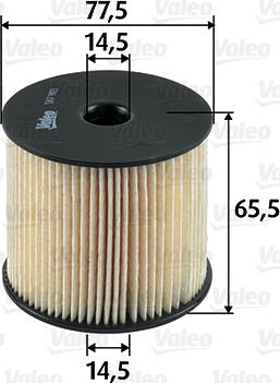 Valeo 587903 - Топливный фильтр www.parts5.com