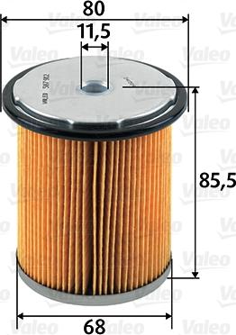 Valeo 587912 - Üzemanyagszűrő www.parts5.com