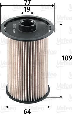 Valeo 587925 - Fuel filter parts5.com