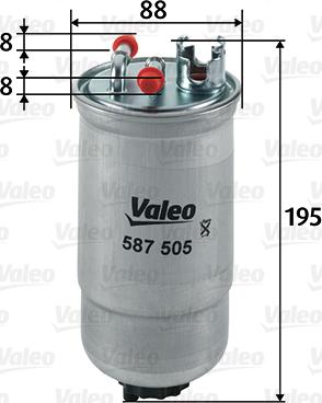 Valeo 587505 - Filtre à carburant www.parts5.com