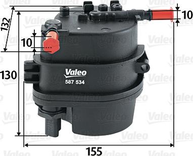 Valeo 587534 - Fuel filter parts5.com