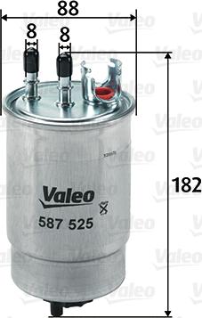 Valeo 587525 - Filtro combustible www.parts5.com