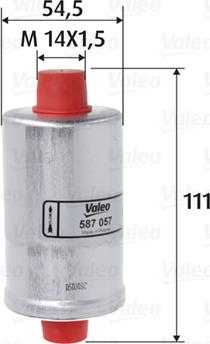 Valeo 587057 - Fuel filter parts5.com