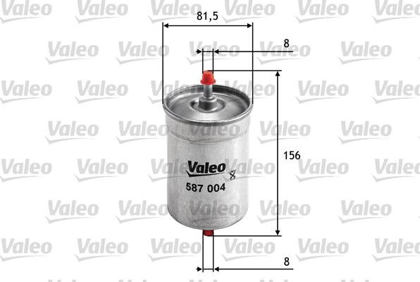 Valeo 587004 - Топливный фильтр www.parts5.com