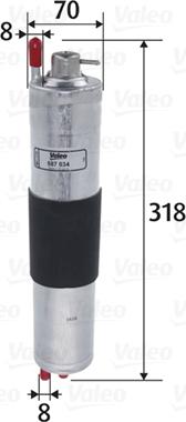 Valeo 587034 - Filtru combustibil www.parts5.com