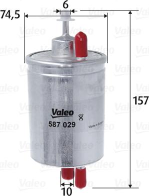 Valeo 587029 - Palivový filter www.parts5.com