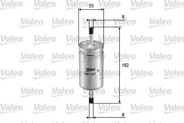 Valeo 587027 - Топливный фильтр www.parts5.com