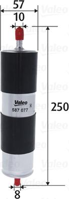 Valeo 587077 - Filtro combustible www.parts5.com