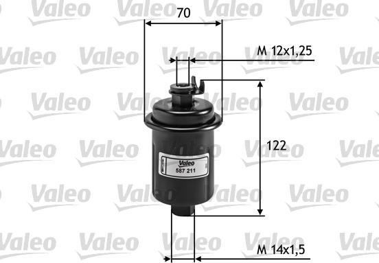 Valeo 587211 - Топливный фильтр www.parts5.com