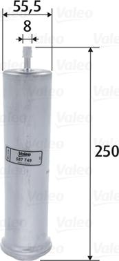 Valeo 587749 - Palivový filtr www.parts5.com