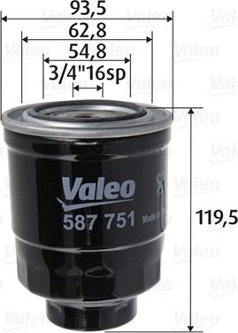 Valeo 587751 - Fuel filter www.parts5.com