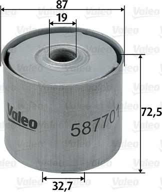 Valeo 587701 - Топливный фильтр www.parts5.com
