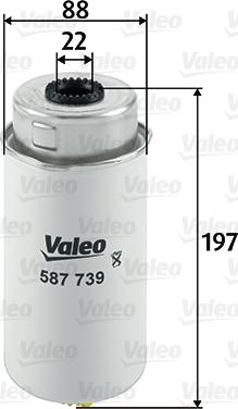 Valeo 587739 - Filtru combustibil www.parts5.com