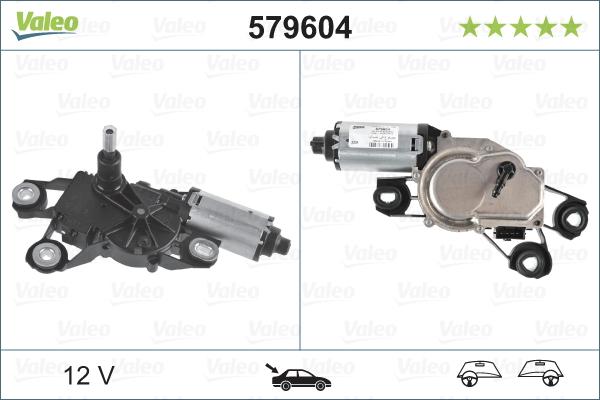 Valeo 579604 - Pyyhkijän moottori www.parts5.com