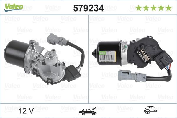 Valeo 579234 - Μοτέρ υαλοκαθαριστήρα www.parts5.com