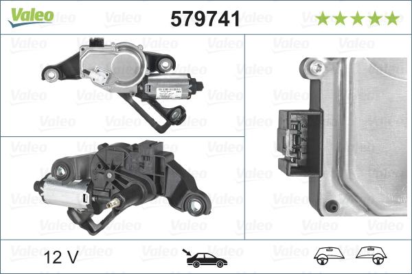 Valeo 579741 - Μοτέρ υαλοκαθαριστήρα www.parts5.com