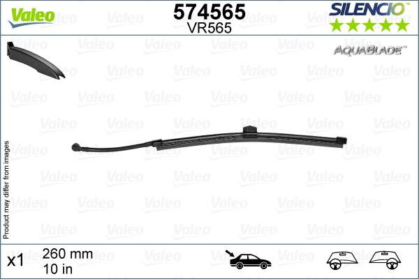 Valeo 574565 - Перо на чистачка www.parts5.com