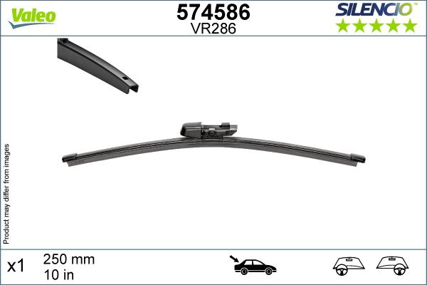 Valeo 574586 - Wiper Blade www.parts5.com