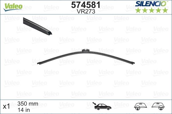 Valeo 574581 - Wiper Blade parts5.com