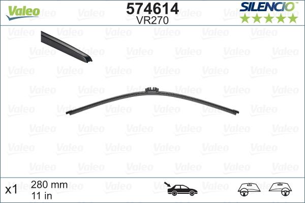 Valeo 574614 - Wiper Blade parts5.com