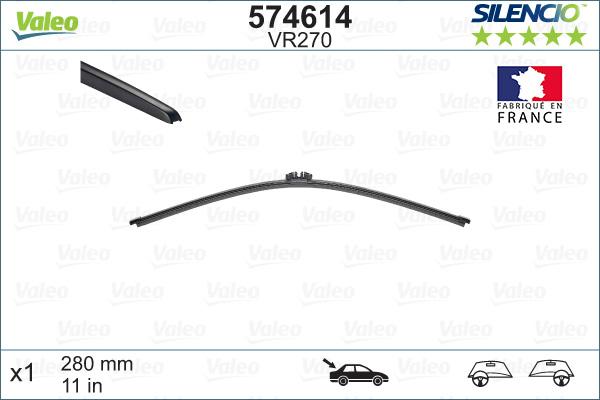 Valeo 574614 - Metlica brisalnika stekel www.parts5.com