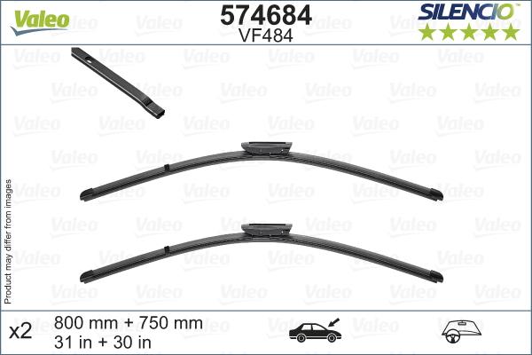 Valeo 574684 - Limpiaparabrisas www.parts5.com