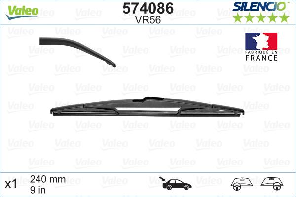 Valeo 574086 - Wiper Blade www.parts5.com