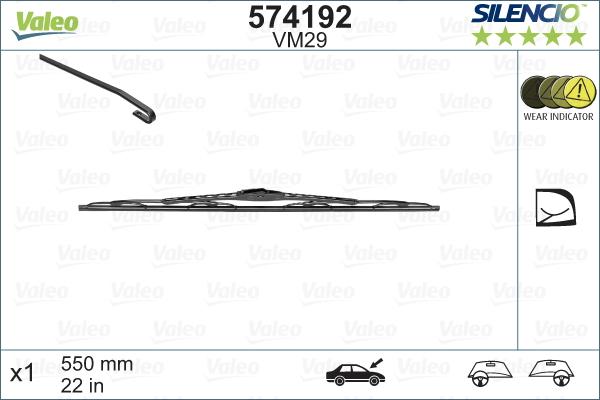 Valeo 574192 - Wiper Blade www.parts5.com