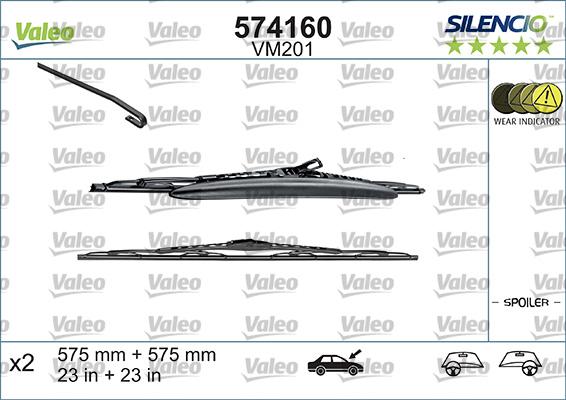 Valeo 574160 - Wiper Blade www.parts5.com