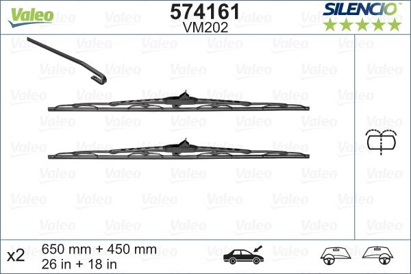 Valeo 574161 - Stieracia liżta www.parts5.com