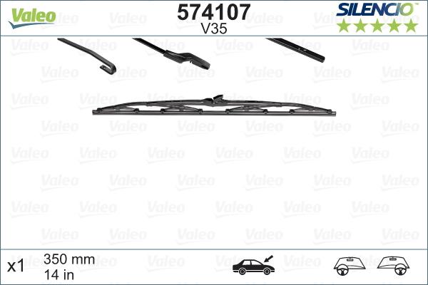 Valeo 574107 - Wiper Blade parts5.com