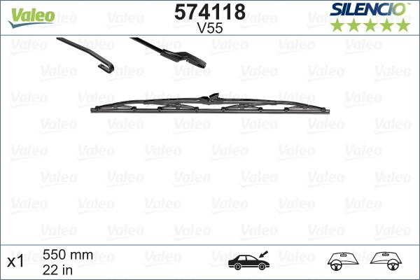 Valeo 574118 - Wiper Blade parts5.com